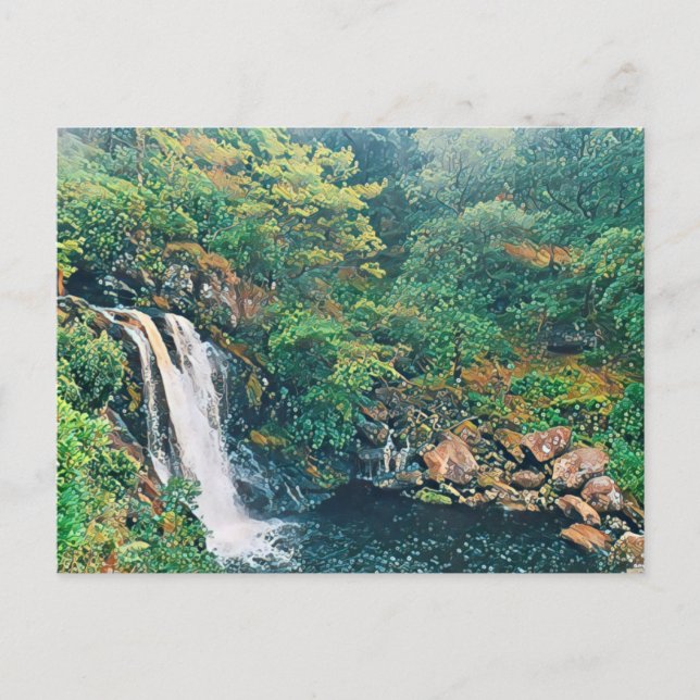 Postal Cascada en Inversnaid (Anverso)
