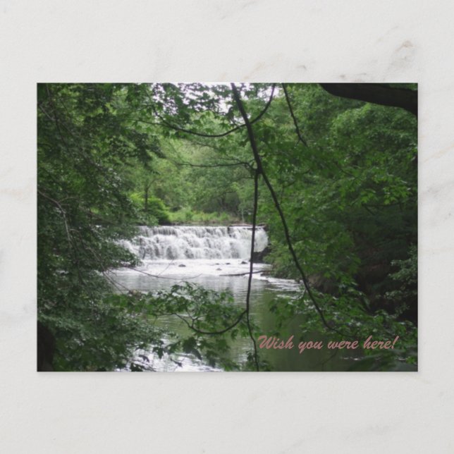 Postal Cascada en la naturaleza (Anverso)