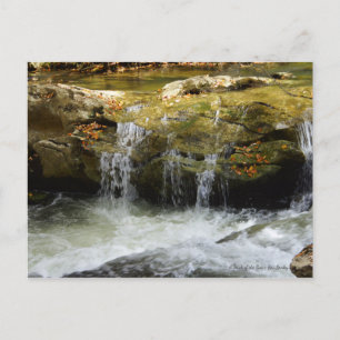 Postal Cascada en las montañas Blue Ridge