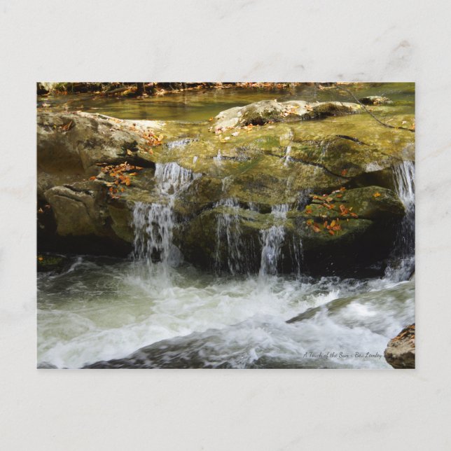 Postal Cascada en las montañas Blue Ridge (Anverso)