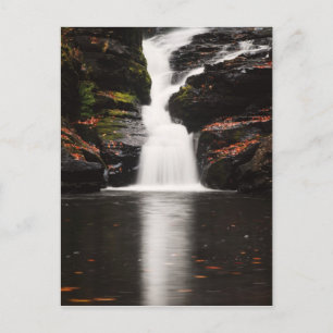 Postal Cascada en los Poconos de Pensilvania