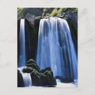 Postal Cascada en Spekes cerca de Hartland, North Devon, 