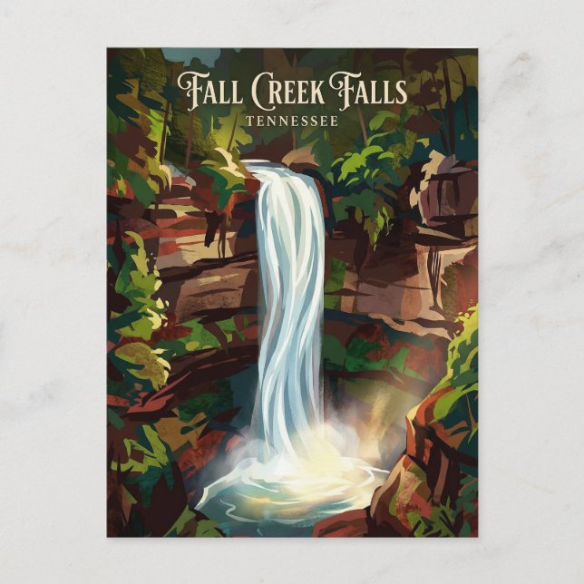 Postal Cascada Fall Creek Tennessee (Anverso)