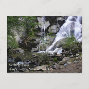 Postal Cascada Grizzly, Parque Nacional King's Canyon, CA