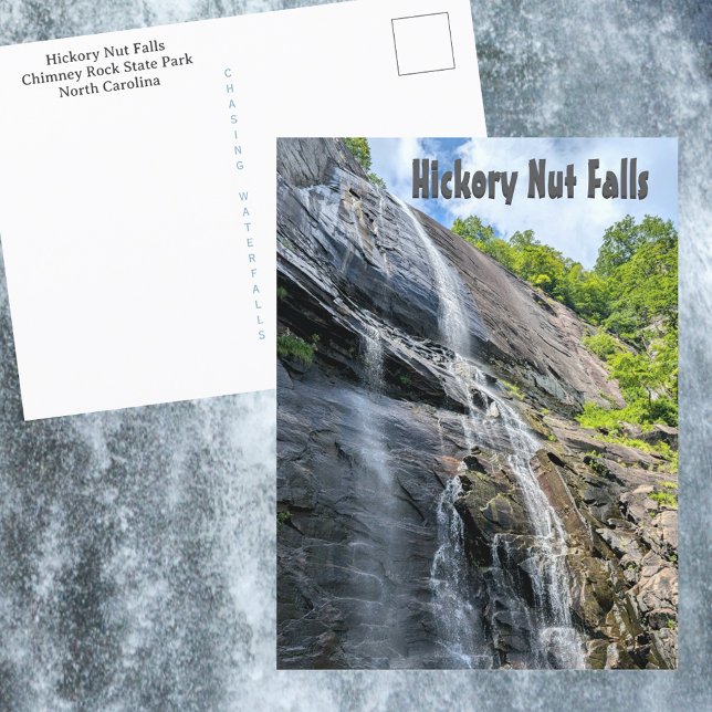 Postal Cascada Hickory Nut Falls Chimney Rock NC (Subido por el creador)