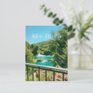 Postal Cascada Krka, Croacia Recuerdo de Viaje