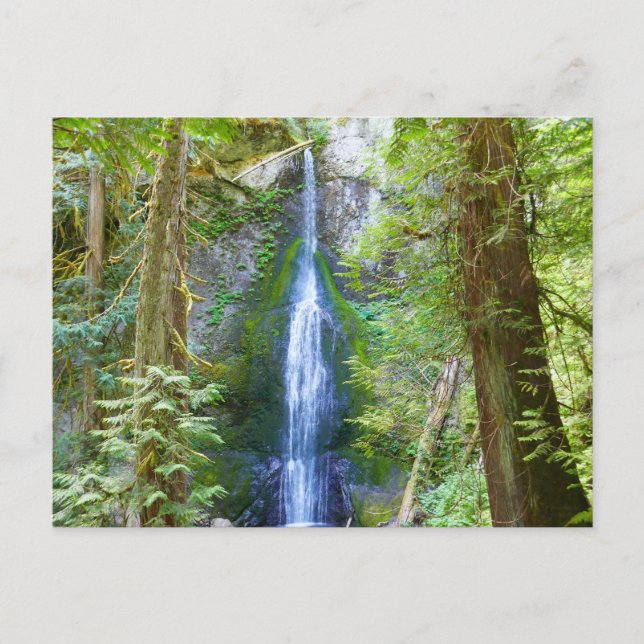 Postal Cascada Marymere I en el Parque Nacional Olímpico (Anverso)