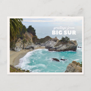 Postal Cascada McWay Big Sur en Pacific Coast Highway