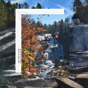 Postal Cascada Montañas Blue Ridge High Falls Otoño