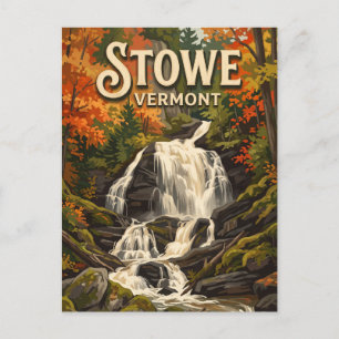 Postal Cascada Moss Glen Stowe Vermont