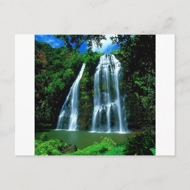 Postal Cascada Opaekaa Kauai Hawaii (Anverso)
