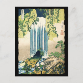 Postal Cascada oriental de la pintura sobre cabaña