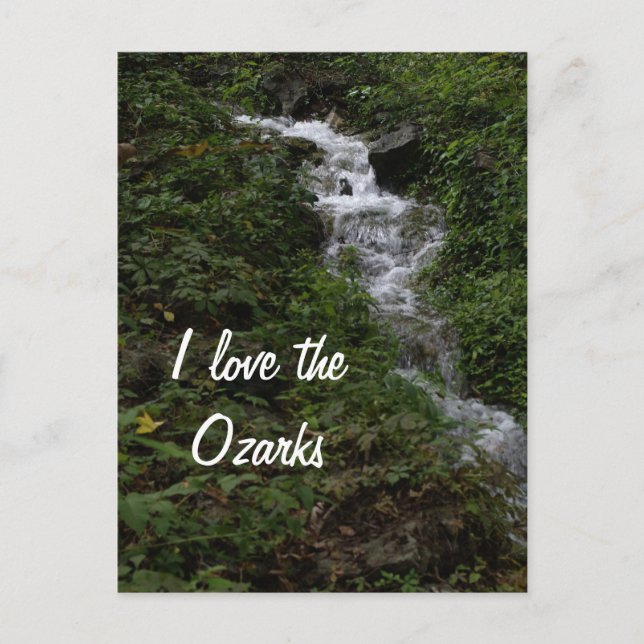 Postal Cascada Ozark de Misuri (Anverso)