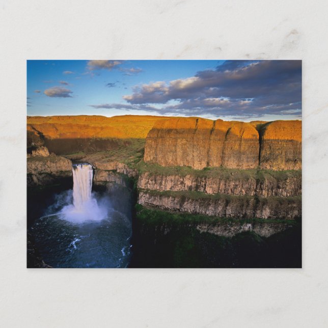 Postal Cascada Palouse en Washington (Anverso)