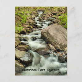 Postal Cascada, parque de Gatineau, Quebec