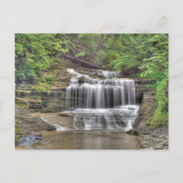 Postal Cascada pequeña, Buttermilk Falls Parque Estatal,