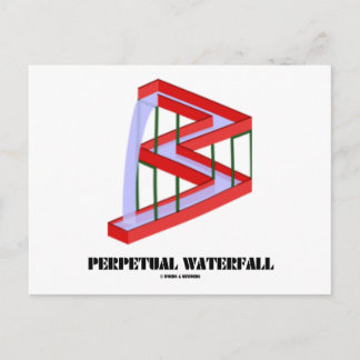 Postal Cascada perpetua (Ilusión óptica)