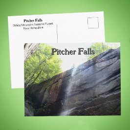 Postal Cascada Pitcher Falls Montañas Blancas NH Foto