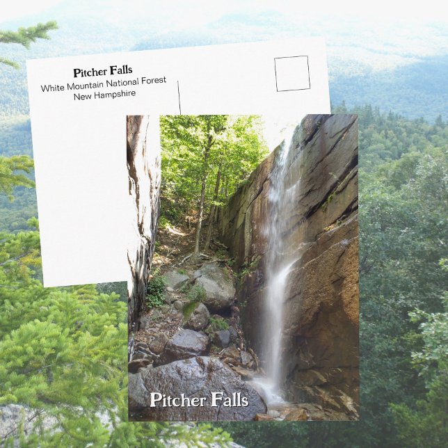 Postal Cascada Pitcher Falls White Mountains New Hampshir (Subido por el creador)