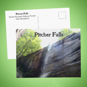 Postal Cascada Pitcher Falls White Mountains NH Foto