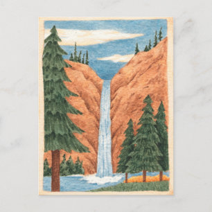 Postal Cascada - Postcard