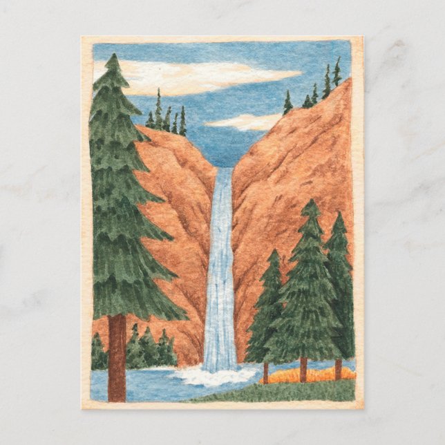 Postal Cascada - Postcard (Anverso)