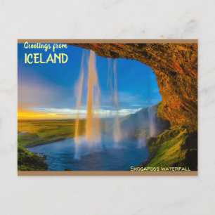 Postal Cascada Skogafoss