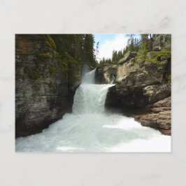 Postal Cascada St. Mary I en el Parque Nacional Glacier