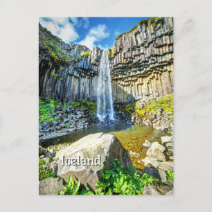 Postal Cascada Svartifoss, Islandia