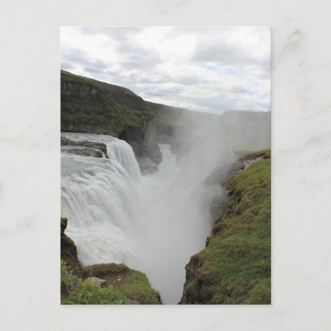 Postal Cascada verde (Anverso)