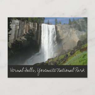 Postal Cascada Vernal I en el Parque Nacional Yosemite