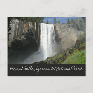 Postal Cascada Vernal I en el Parque Nacional Yosemite