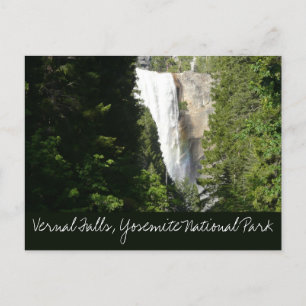 Postal Cascada Vernal II en el Parque Nacional Yosemite