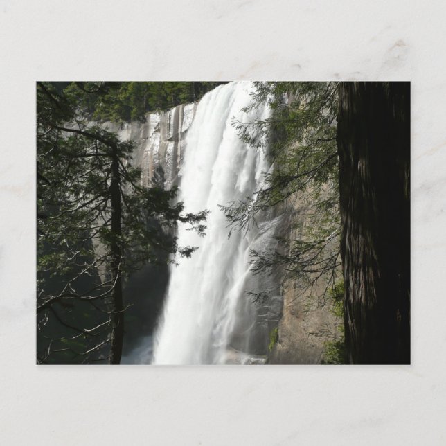Postal Cascada Vernal III en el Parque Nacional Yosemite (Anverso)