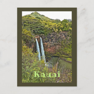 Postal Cascada Wailua En Kauai