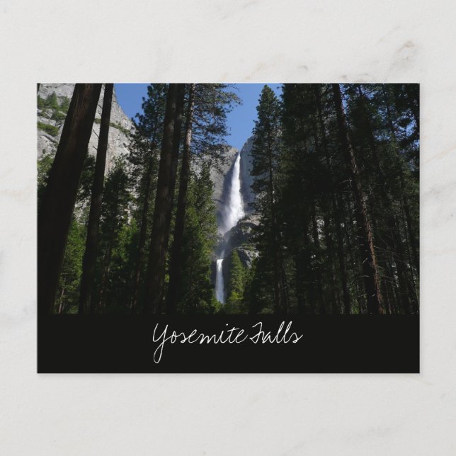 Postal Cascada y bosques de Yosemite (Anverso)