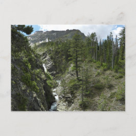 Postal Cascada y pico de Appistoki en el Parque Nacional