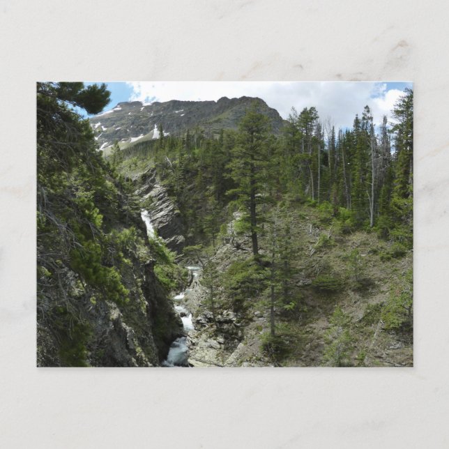 Postal Cascada y pico de Appistoki en el Parque Nacional  (Anverso)