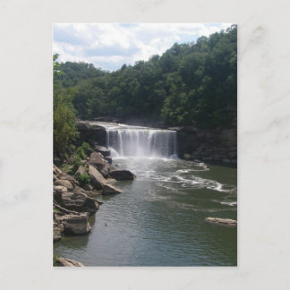 Postal Cascada y río