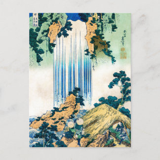 Postal Cascada Yoro Mino Provence de Hokusai, japonés,
