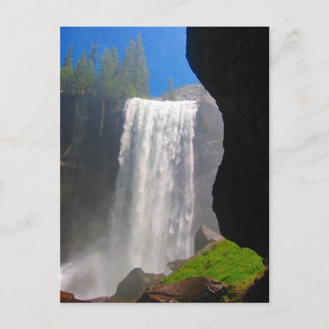 Postal cascada yosemite (Anverso)