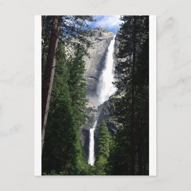 Postal cascada yosemite (Anverso)