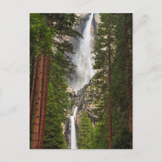 Postal Cascada Yosemite, California (Anverso)