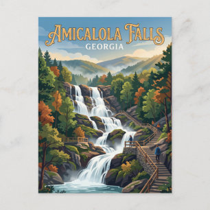 Postal Cascadas Amicalola Georgia