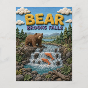 Postal Cascadas Bear Brooks Modern KlayKoo