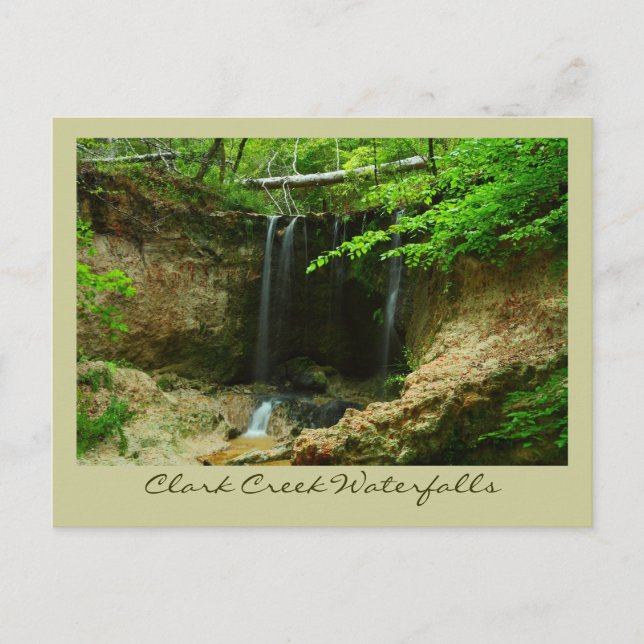Postal Cascadas Clark Creek (Anverso)