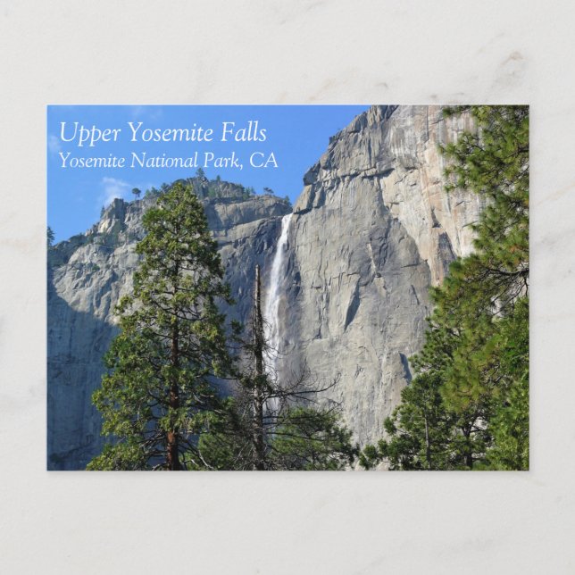Postal Cascadas de alta yosemite, Parque Nacional Yosemit (Anverso)