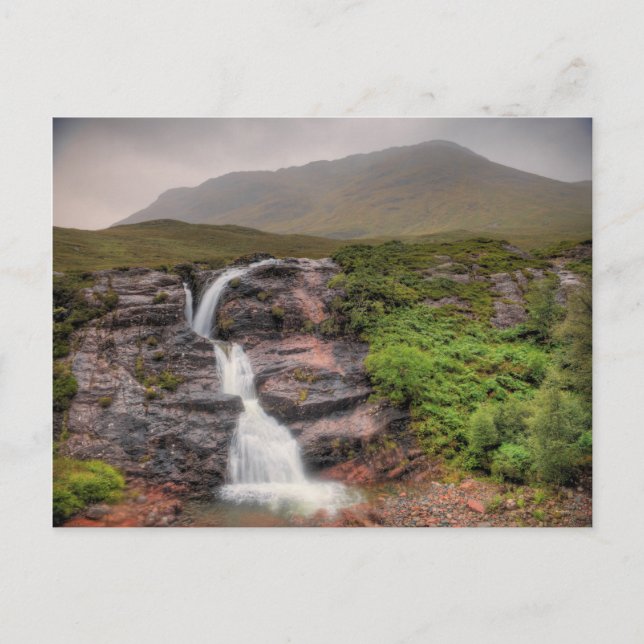 Postal Cascadas de Glencoe (Anverso)