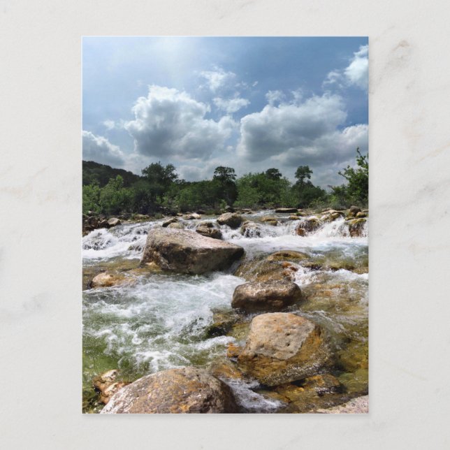 Postal Cascadas de Greenbelt Barton Creek - Austin, Texas (Anverso)
