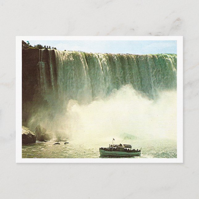 Postal Cascadas de herradura de vintage (Anverso)